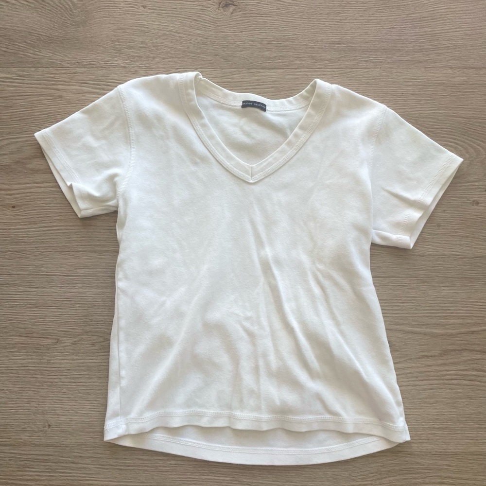 White Brandy Melville V-neck